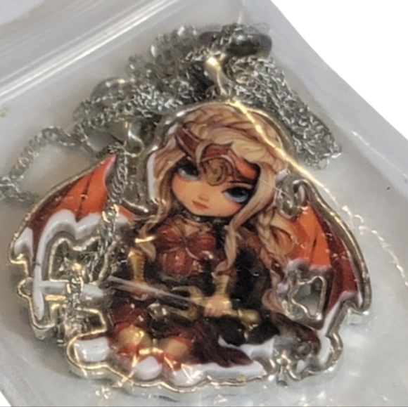 Fairy Warrior princess FAIRY necklace pendant and chain new - Picture 1 of 3